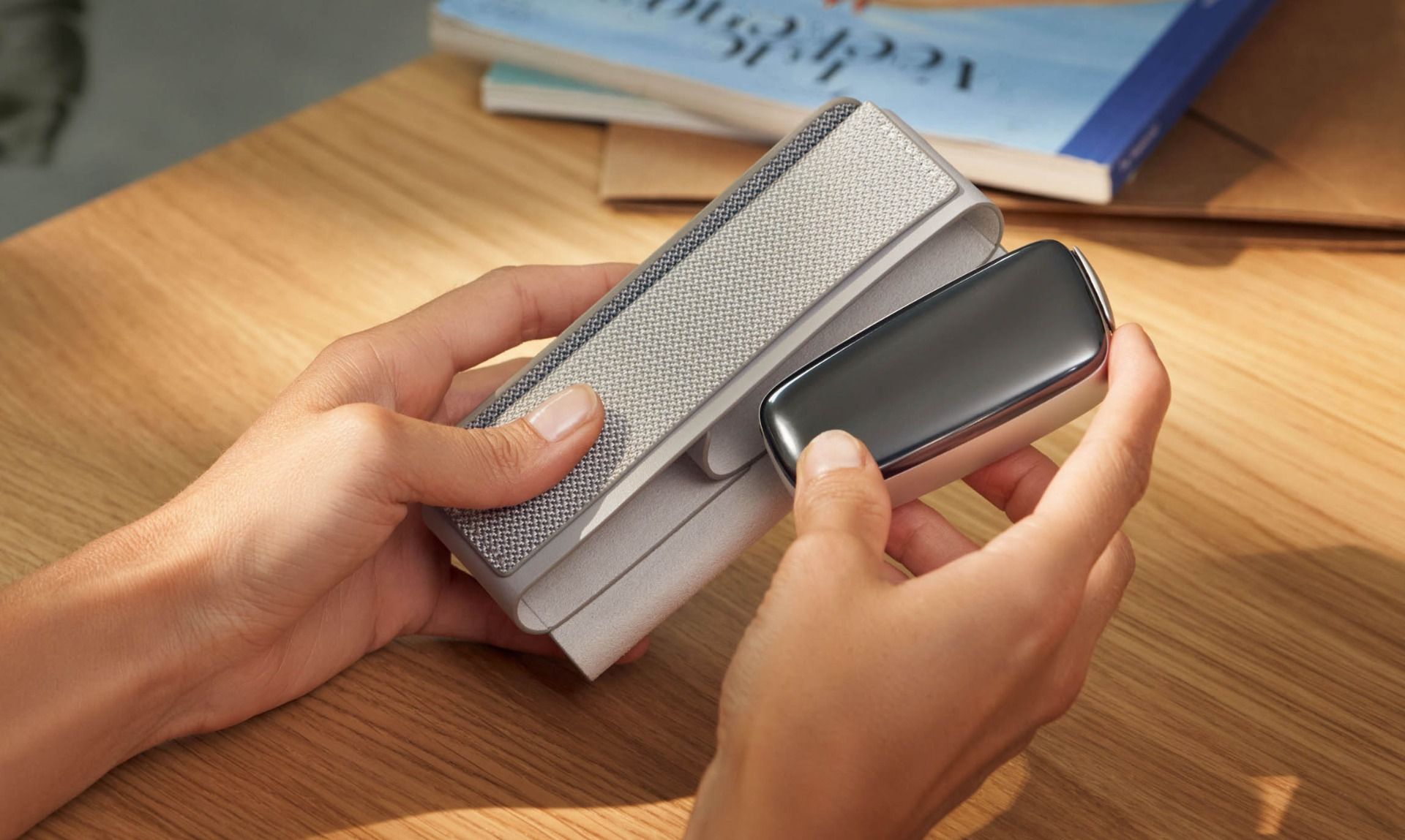 Grey Fabric Carry Case
